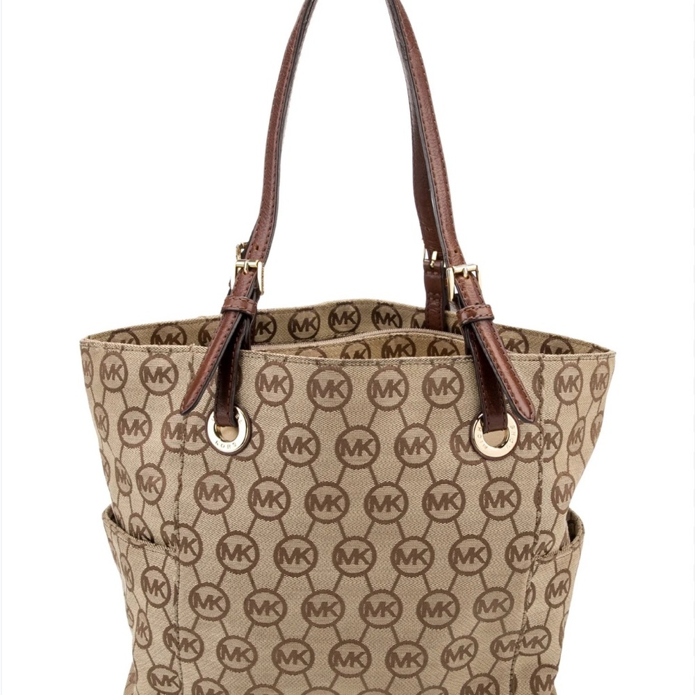 Michael Kors Tan Monogram Tote